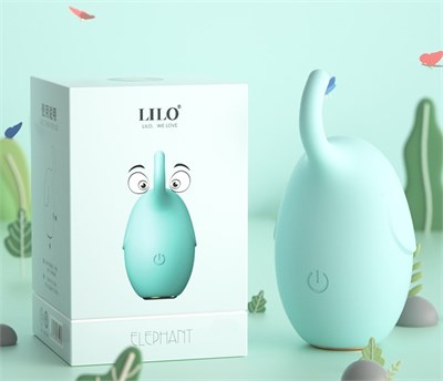 Вибратор для эрогенных зон ELEPHANT в виде слоника, тифани, 10 режимов 00001308986