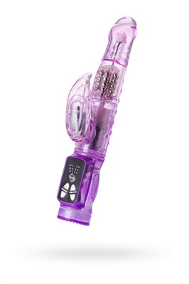 Вибратор А-Toys High-Tech fantasy, с клиторальным стимулятором фиолетовый 22 см