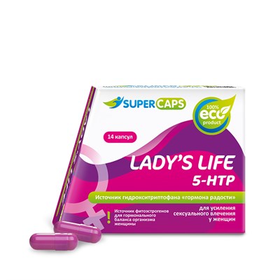 Афродизиак Lady'sLife + 5HTP для женщин, 14 капсул