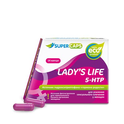 Афродизиак Lady'sLife + 5HTP для женщин, 14 капсул 00000015634