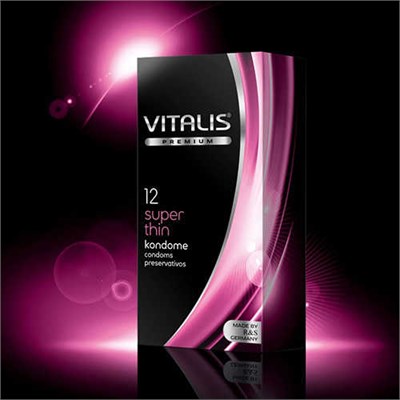 Презервативы VITALIS Premium Super Thin ультратонкие, 12 шт 00000015671