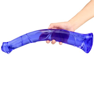 Фаллос 'Единорог' прозрачный PVC, 44*6см 00001309634