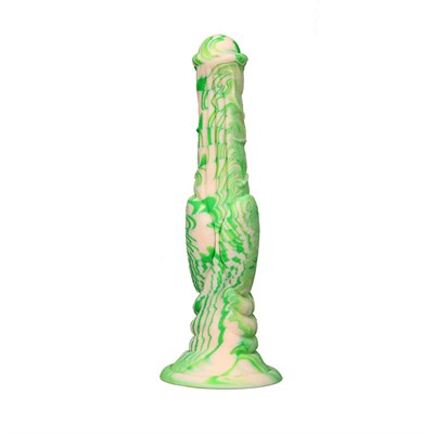 Дилдо «Меткайин Аватар 2» бело-зеленый PVC, 30*6см