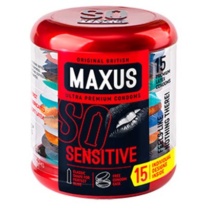 Презервативы Maxus Sensitive ультратонкие в железном кейсе, №15 00000117415