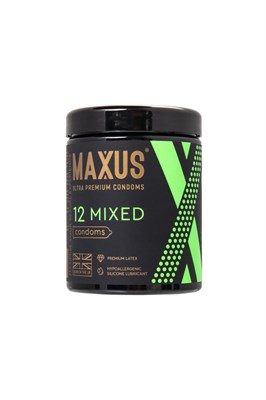 Презервативы Maxus Mixed, набор в железном кейсе, №12 00001308097