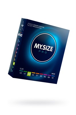 Презервативы MY.SIZE 49 №3 увеличенный объем 16*4,9см, 3шт 00001308474