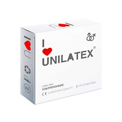 Презервативы Unilatex Natural Ultrathin ультратонкие, 3 шт 00001308873