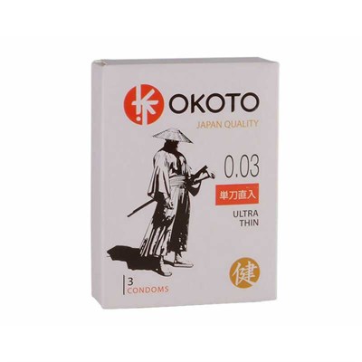 Презервативы ультратонкие Okoto Ultra Thin, 3 шт. 00001309754