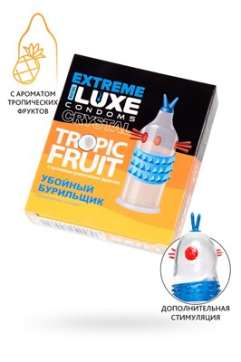 Презерватив Luxe Extreme Убойный бурильщик, тропические фрукты, 1шт 00001309775