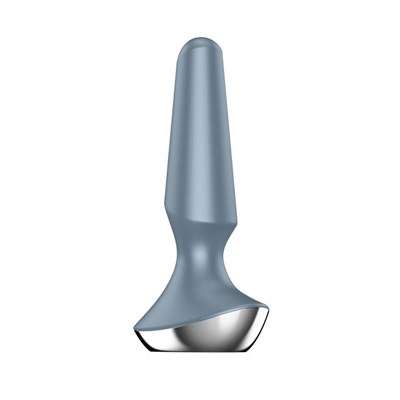 Гаджетовая вибро-пробка Satisfyer Plug ilicious 2, серый силикон 00000117385