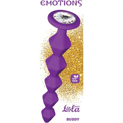 Анальная цепочка с кристаллом Emotions Buddy 17,7*4,1 см 00001307936