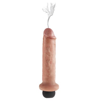Фаллос с имитацией семяизвержения  7 Squirting Cock, телесный 21,6*4,4см 00001309876