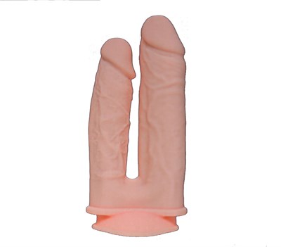 Фаллос двойной RealStick Silicone Jason M, сайлекспан,18,5 см 00001307708