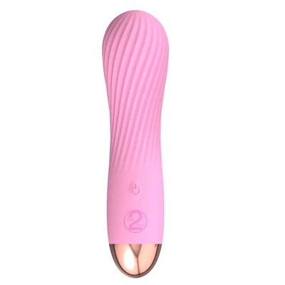 Минивибратор со спиральным рельефом You2Toys Cuties 2.0, розовый 00000116996