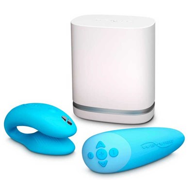 Гаджетовый вибромассажер для пар We-Vibe Chorus, голубой 00001308073