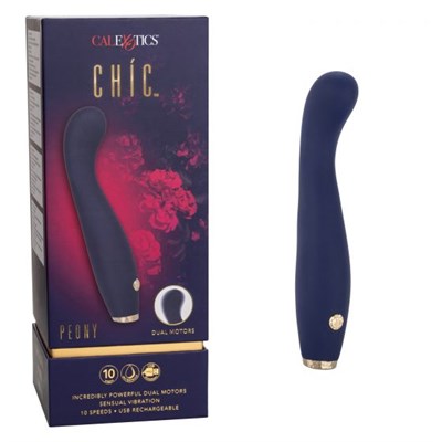 Вибратор для точки G, Chic Peony, синий, 20 см 00001310092