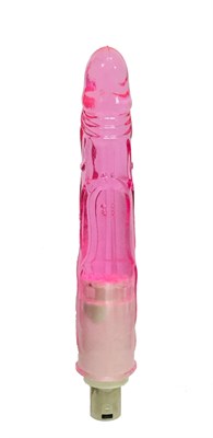 Фаллос насадка для секс машины, розовый, 17*2,5см 00001308717
