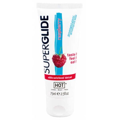 Оральный лубрикант Hot Superglide со вкусом Малины, 75мл 00001307753