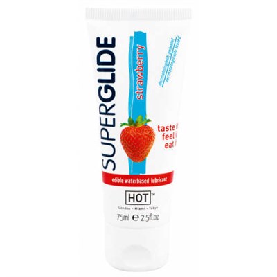 Оральный лубрикант Hot Superglide со вкусом Клубники 75мл 00001307754