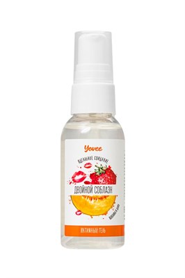 Оральная гель-смазка Yovee «Двойной соблазн» с Д-Пантенолом, со вкусом клубники и дыни, 50 мл 00001309497