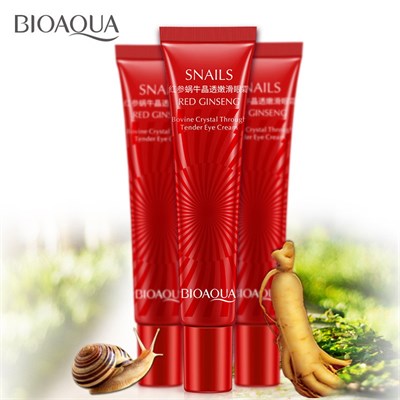 Крем для век с красным женьшенем и улиткой Bioaqua, 20 г 00001309192