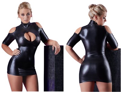 Сорочка Wetlook Cottelli Party с открытыми плечами, M 00001308593