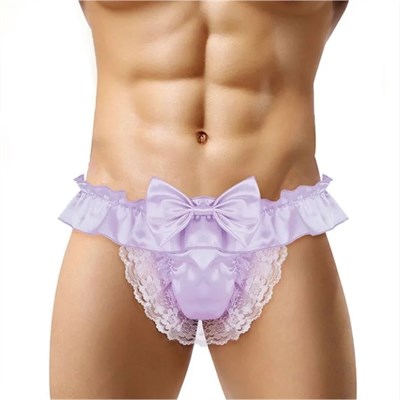 Мужские ажурные трусы джоки фиолетовые Romeo Rossi размер L 00001309994