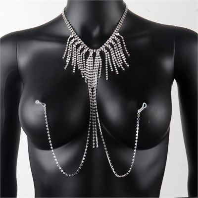 Интимная бижутерия. Ожерелье с зажимами сосков 00001309023