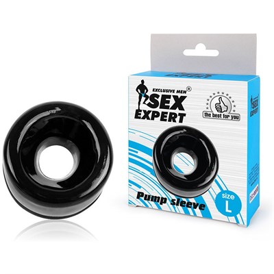 Насадка к вакуумной помпе Sex Expert из черного ТПЕ, р.L 00000116730