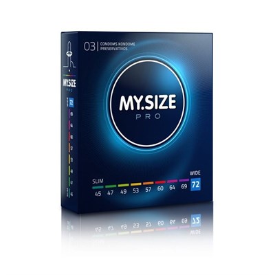 Презервативы MY.SIZE 72 №3 увеличенный объем, 22,3*7,2см, 3шт 00001509471