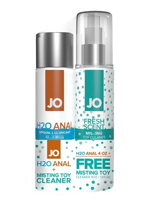 Набор (анальный лубрикант JO Anal H2O+очиститель Toy Cleaner) по 120мл 00001308228