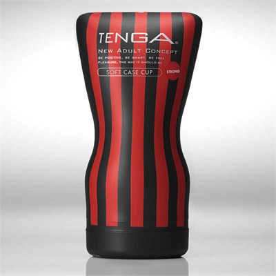 Мастурбатор Tenga Soft Case Squeeze Tube Cup Hard, черно-красный 00001509546