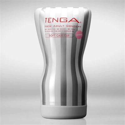 Мастурбатор Tenga Soft Case Cup Gentle, серебристо-белый 00001509548