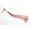 Плеть "Пятихвостка" с металической ручкой, красная - фото 41955