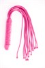 Флоггер-фаллос, розовый латекс с шариками - фото 42026