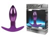 Анальная пробка для ношения Iron Love фиолетового металл, стоппер силикон, 9,6*3см - фото 49067