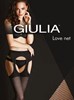 Колготки имитация чулок на поясе микросетка Giulia Love Net 40 2/S, черные - фото 49070