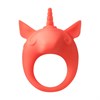 Вибро-кольцо Mimi Animals Unicorn Alfie Orange, оранжевое - фото 49689