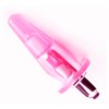 Вибро-втулка в форме конуса, розовый ТПЕ, 9*2,3см - фото 52926