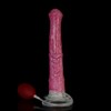 Дилдо «Кентавр» с иммитацией семяизвержения, бело-розовый ТПР - фото 57099