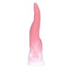 Дилдо «Птеродактиль» бело-розовый силикон, 19,5*3см - фото 57357