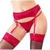 Комплект Cottelli Collection пояс для чулок и стринги, красный, S 00001308567 - фото 61057