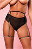 Трусики-танго с поясом и кристаллами на ленте, Amor El Black, S/M 00001308961 - фото 61148