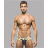Мужские джоки темно-синие с цветной резинкой Andrew Christian размер XL 00001309991 - фото 61366