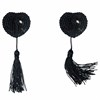 Пестисы в форме сердечек с пайетками и кисточками Burlesque Gipsy Black, черные 00001309508 - фото 61435