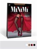 Чулки под пояс с сердечками Minimi Romanza 20, черные с красным, S/M 00001509522 - фото 64211