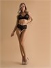 Трусики с доступом кружевный и жемчужной нитью черные, L/XL, Le Frivole 00001307463 - фото 64269